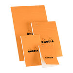 Bloc de direction orange 80 feuilles format A5 réglure 5x5 RHODIA