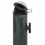vidaXL Socle de parasol Vert 44x44x31 cm Fonte