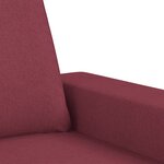 vidaXL Ensemble de canapés 4 Pièces rouge bordeaux tissu