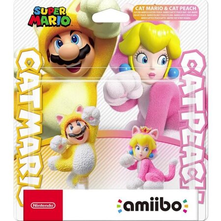 Amiibo - Mario Chat et Peach Chat