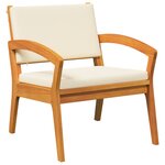 vidaXL Ensemble Bistro 3 pièces avec coussins - Bois d'acacia massif