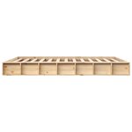 vidaXL Cadre de lit 200x200 cm Bois massif