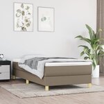 vidaXL Cadre de lit Taupe 90x190 cm Tissu