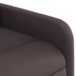 vidaXL Fauteuil de massage inclinable Marron foncé Tissu