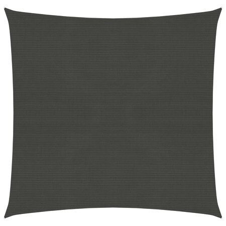 vidaXL Voile d'ombrage 160 g/m² Anthracite 5x5 m PEHD