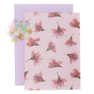 Diy personnaliser sa carte florale - fleurs de cerisier