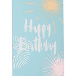 Carte anniversaire happy birthday feux d'artifice - draeger paris