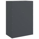 vidaXL Buffet haut anthracite 67x39x95 cm acier