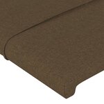 vidaXL Cadre de lit avec tête de lit Marron foncé 180x200 cm Tissu