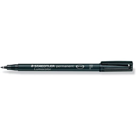 Marqueur permanent 'lumocolor 318f' pointe fine noir x 10 staedtler