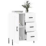 vidaXL Buffet blanc 69 5x34x90 cm bois d'ingénierie