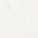 vidaXL Banc de jardin blanc 111 5x53x71 cm bois massif de pin