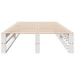 vidaXL Cadre de lit sans matelas blanc 75x190 cm bois de pin massif