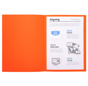 Pt 50 chemises FOREVER 180 orange EXACOMPTA