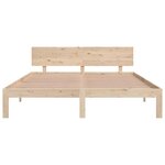 vidaXL Cadre de lit Bois de pin massif 160x200 cm
