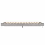 vidaXL Cadre de lit sonoma gris 120x190 cm bois d'ingénierie