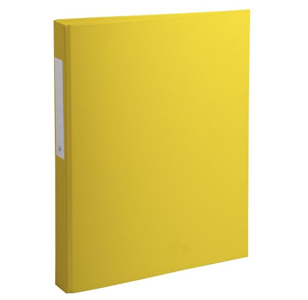 Classeur à anneaux, PP, 2 anneaux, A4, jaune EXACOMPTA