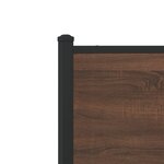 vidaXL Cadre de lit en métal sans matelas chêne marron 160x200 cm