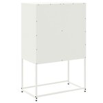 vidaXL Buffet blanc 68 5x38 5x107 cm acier