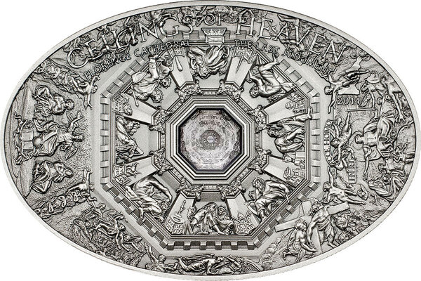 Pièce de monnaie en Argent 5 Dollars g 25 Millésime 2014 Ceilings of Heaven NANO LAST JUDGMENT