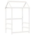 vidaXL Ensemble de lit et de banc avec toit 100x200 cm bois pin massif
