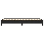 vidaXL Cadre de lit Noir 90x190 cm Similicuir