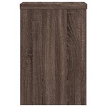 vidaXL Supports pour plantes 2 Pièces chêne marron bois d'ingénierie