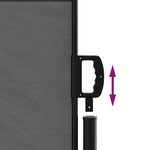 vidaXL Auvent latéral rétractable anthracite 140x500 cm