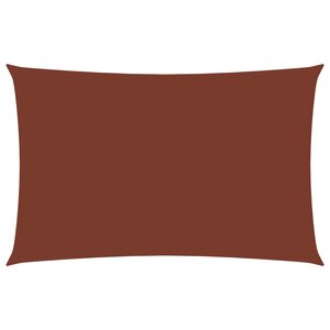 vidaXL Voile de parasol tissu oxford rectangulaire 2x5 m terre cuite
