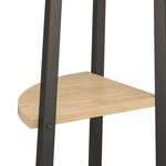vidaXL Étagère d'angle 4 niveaux Marron clair et noir 45 5x31 5x150 cm