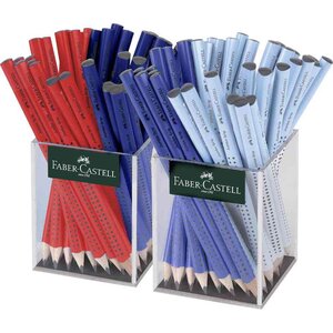Crayon de papier Jumbo GRIP 2 pots FABER-CASTELL