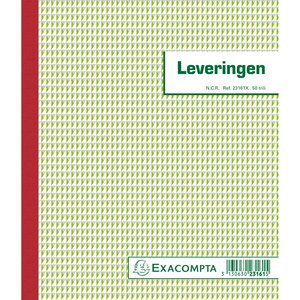 Manifold Livraisons 21x18cm 50 Feuillets Triple Autocopiant- Texte En Néerlandais - Blanc - X 5 - Exacompta