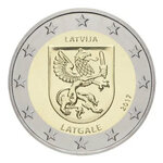 2 euros commémorative Lettonie 2017 - Armoirie de Latgale.