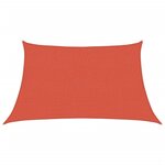 vidaXL Voile d'ombrage 160 g/m² Terre cuite 3/4x2 m PEHD