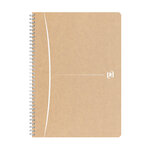 Cahier recyclé spirale oxford touareg a4 21 x 29 7 cm - petits carreaux - 180 pages - lot de 5