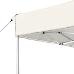 vidaXL Tente de réception pliable Aluminium 4 5x3 m Crème