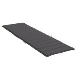 vidaXL Coussin de chaise longue anthracite 200x70x3 cm tissu oxford