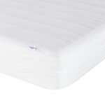 vidaXL Lit avec matelas gris foncé 140x200 cm velours