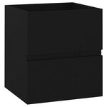 vidaXL Armoire d'évier Noir 41x38 5x45 cm Aggloméré