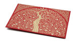 PAPERTREE GAIA Lot de 5 Enveloppes cadeau A5 Rouge