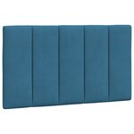 vidaXL Cadre de lit sans matelas bleu 90x200 cm velours