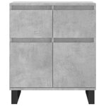 vidaXL Buffet Gris béton 60x35x70 cm Bois d'ingénierie