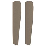 vidaXL Tête de lit avec oreilles Taupe 163x23x118/128 cm Tissu