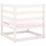 vidaXL Canapés d'angle de jardin 2 Pièces blanc bois de pin massif