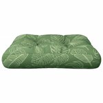 vidaXL Coussin de palette à motif de feuilles 58x58x10 cm tissu oxford