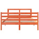 vidaXL Cadre de lit sans matelas cire marron 140x200cm bois pin massif