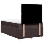 vidaXL Sommier à lattes de lit avec matelas Marron foncé 120x200 cm