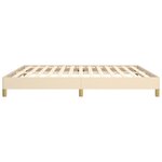 vidaXL Cadre de lit Crème 180 x 200 cm Tissu