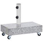 vidaXL Socle de parasol Gris clair 45x25x8 3 cm Granite
