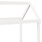 vidaXL Lit de jour avec toit blanc 90x200 cm bois de pin massif